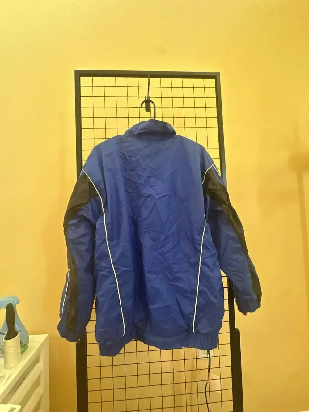 Vintage Nike Royal Blue and Black Full Zip Windbreaker Jacket
